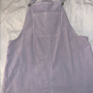 Purple overall dress